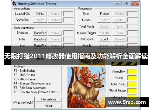 无限打猎2011修改器使用指南及功能解析全面解读